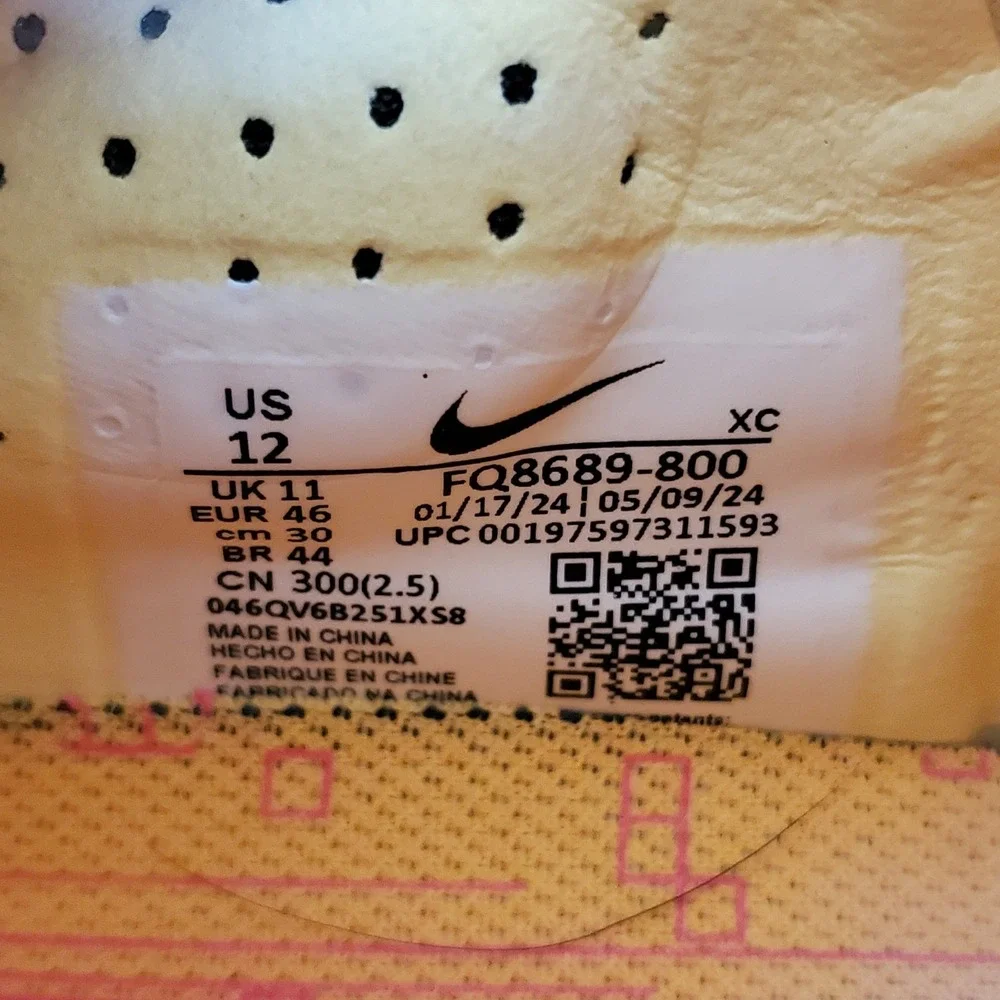 Nike Air Zoom Vapor‎ 16 Pro FG Soccer Cleats Men Yellow 12 Mbappe - Picture 7 of 7